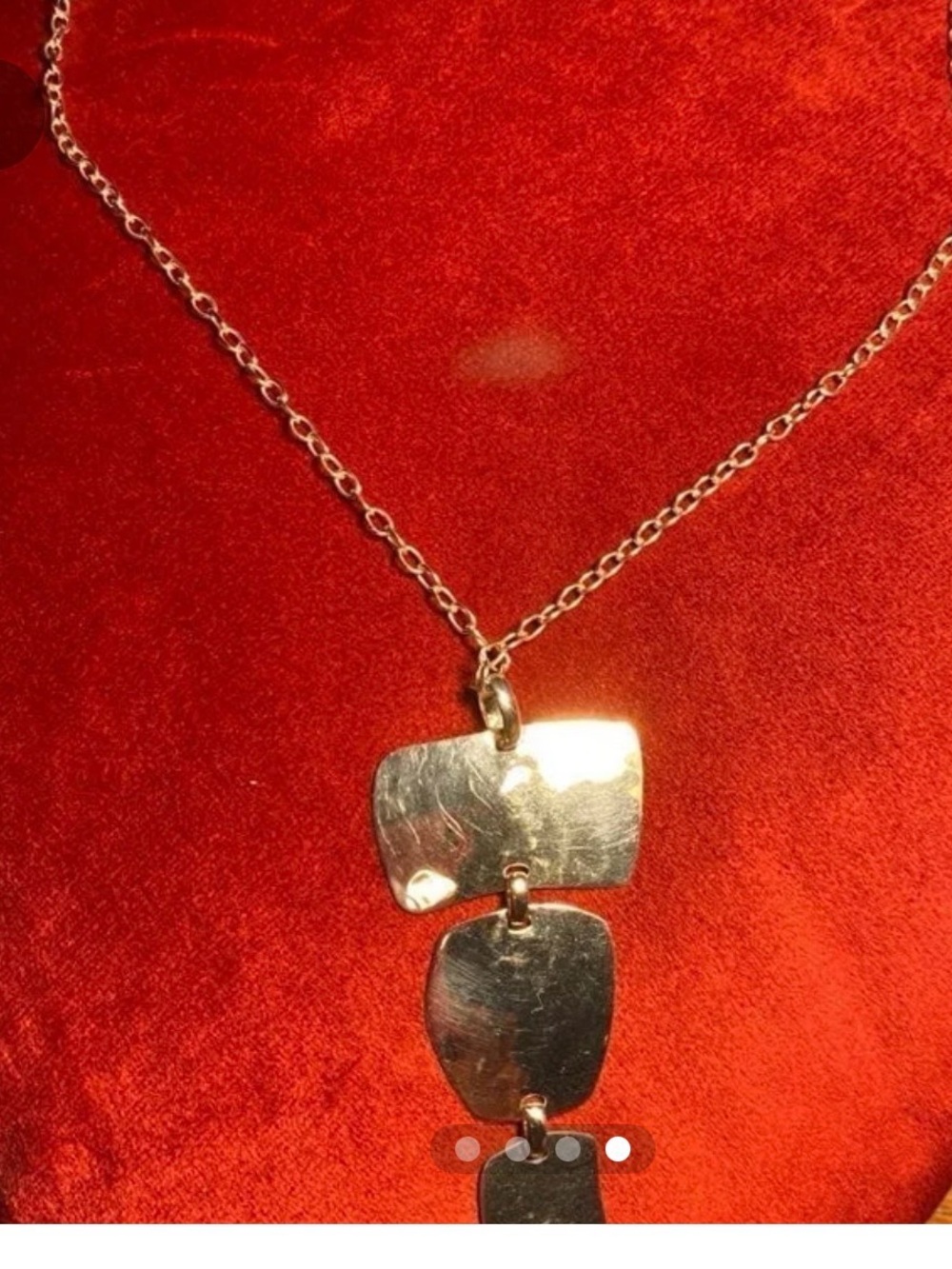 RLM Design (925) Sterling Silver Hammered Pendant & Necklace